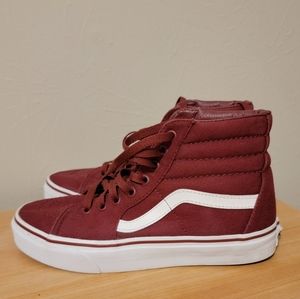 Burgundy Vans Sk8 Hi